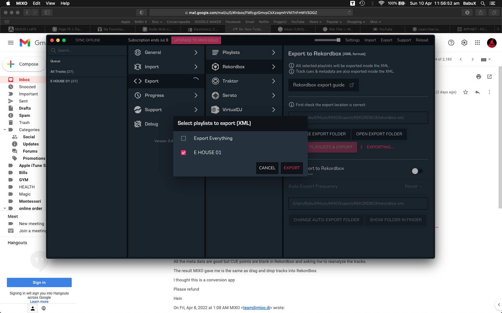 MIXO3 Export To Rekordbox.png