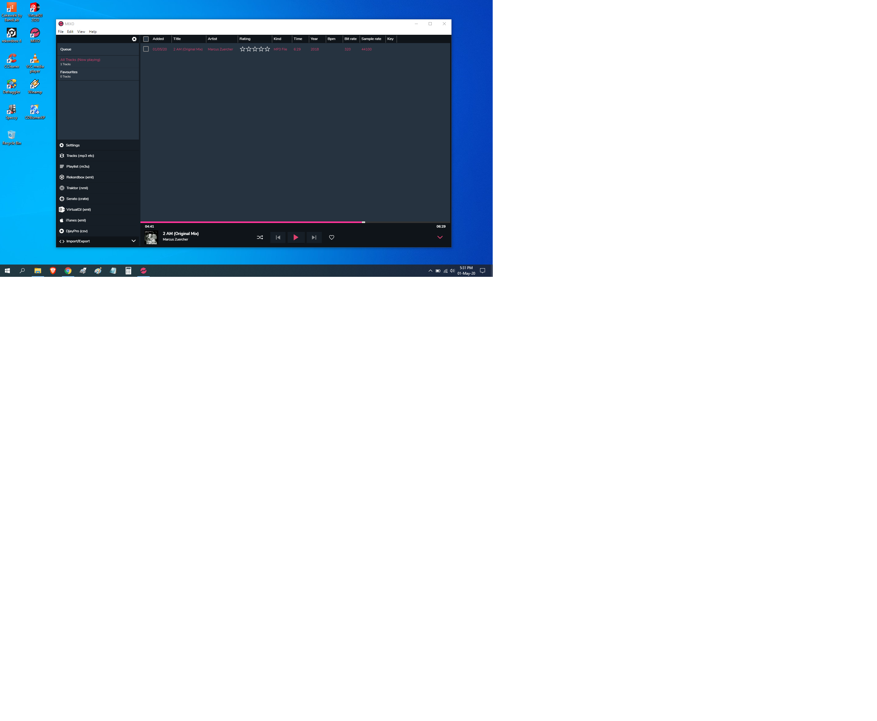MIXO Import 1 Track.png