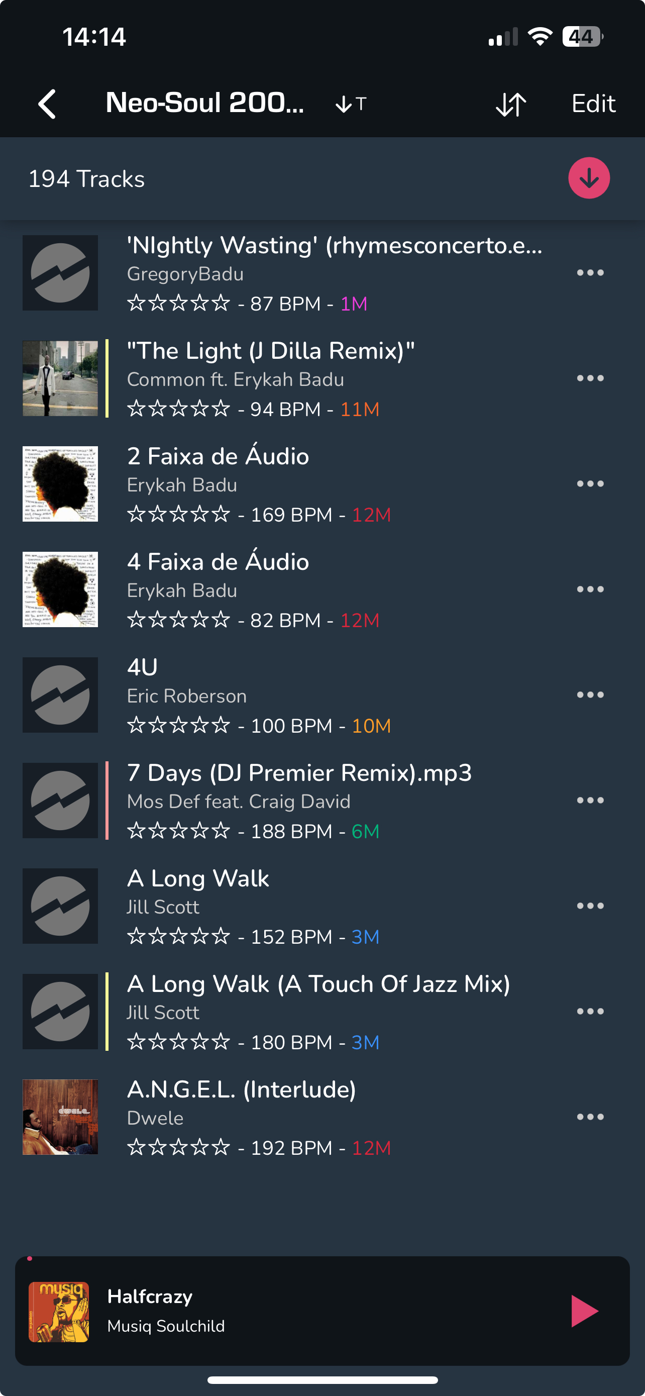tracks i downloaded this morning.jpeg