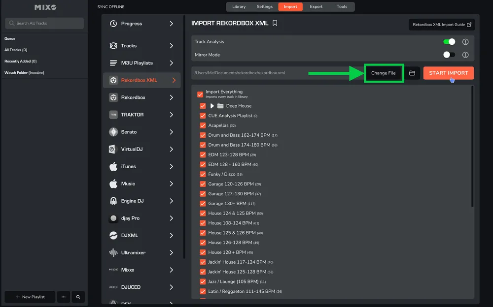 muuuuページ MIXO: REKORDBOX XML TO M3U PLAYLISTS