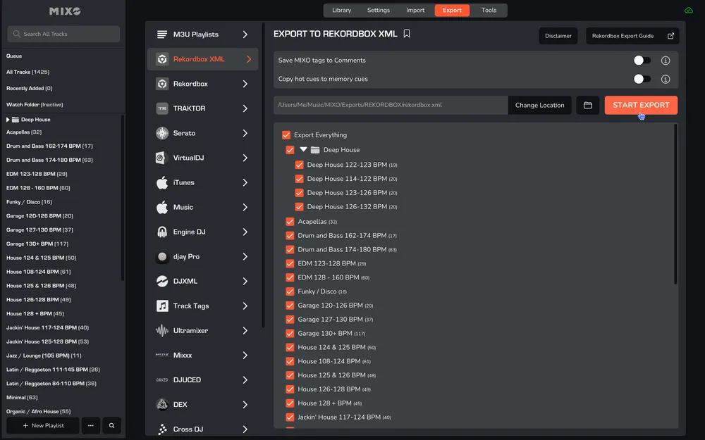 MIXO: SERATO TO REKORDBOX VIA XML