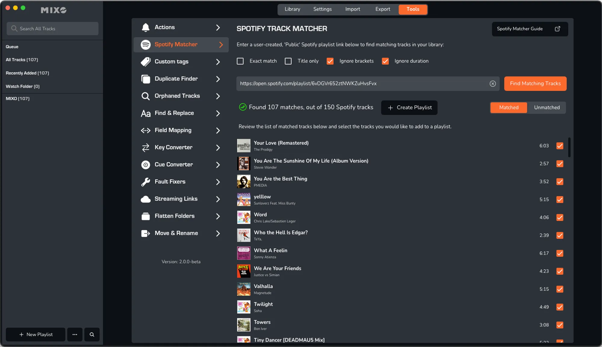spotify-track-matcher